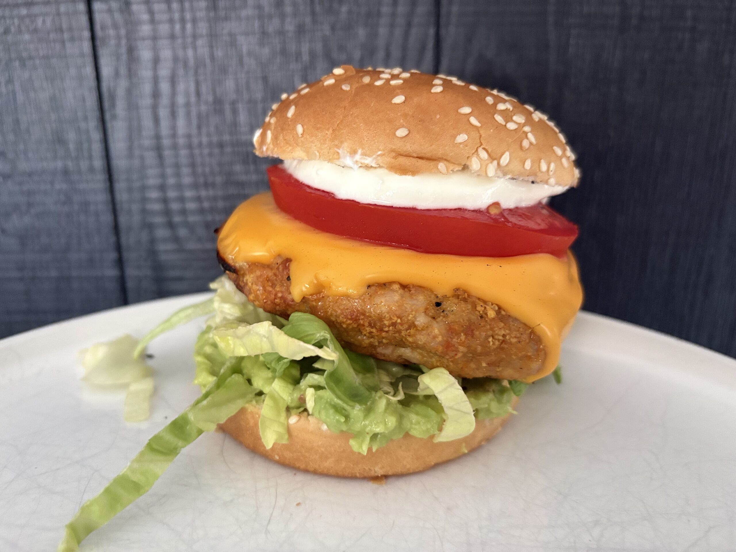 Next Level Chicken Burger: Mashed Avocado or Guacamole?